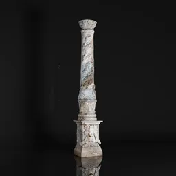 Luxurious Column with carving
