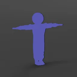 Humanoid rigged base template