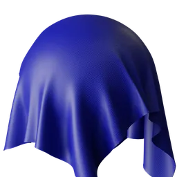 Blue Pebbled Leather