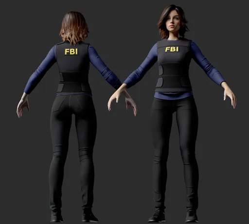 Female FBI Agent Character