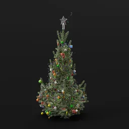 Christmas Tree Deco Snow Var
