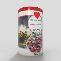 Heart-Healthy Oatmeal Tin Can