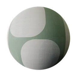 Wallpaper -  White and Green geometry