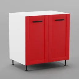 Kitchen lower cabinet 80cm (2 doors)