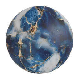 Blue and white marble