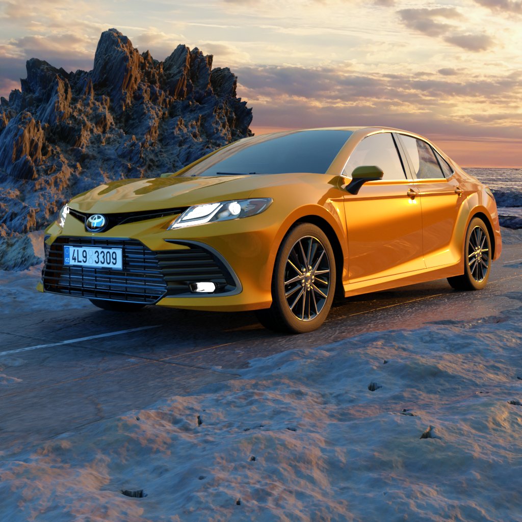 Toyota Camry 2021 3D Standard models BlenderKit