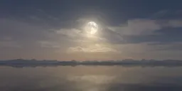 Twilight Full Moon Sky