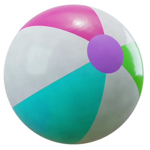 Realistic PBR Blender 3D material thumbnail with colorful plastic texture, ideal for 3D modeling and rendering.