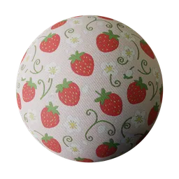Strawberry Patterned Cloth