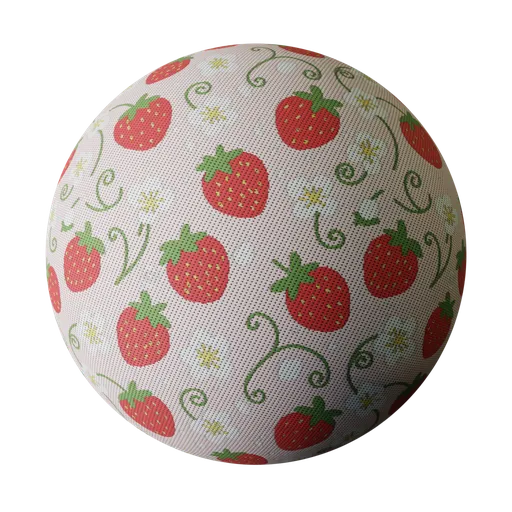 Strawberry Patterned Cloth
