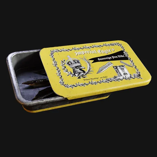 Antique Box of Fountain Pen Nibs