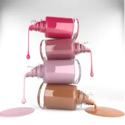 Nail enamel dripping animation