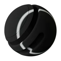 High-quality PBR procedural asphalt texture with stripes for realistic 3D modeling in Blender.