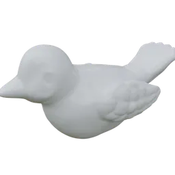 Vaux bird adornment white
