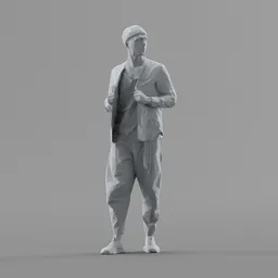 Lowpoly Male Standing