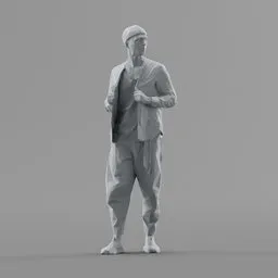Lowpoly Male Standing
