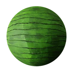 Stylized Green Ribbed Wood Panel