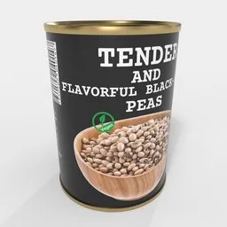 Black Eyed Peas Tin Can