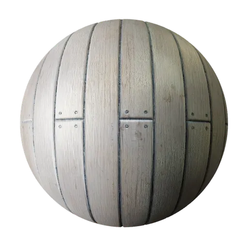 2K PBR white-washed oak wood floor material with light bleached finish, detailed textures, and seamless tiling for 3D modeling.