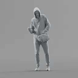 Lowpoly Male Standing