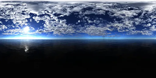 Highsky bluesea lake morning