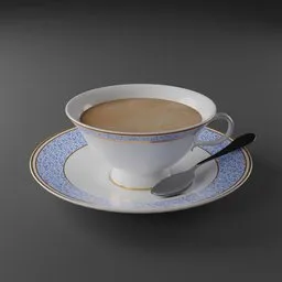 Elegant Teacup and Saucer