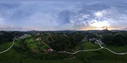 High altitude, hills, sunrise