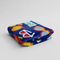 Folded Beach Towel Scan