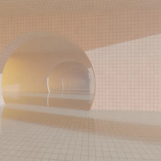 Backrooms Drowned Corridor with Pools