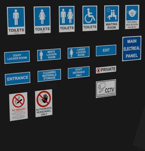European Facility Signs