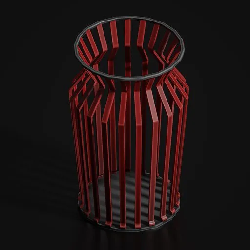 stylized Trash Bin