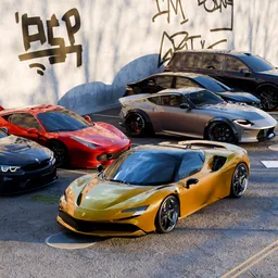 Cinematic Luxury Car Parking