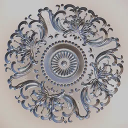 Abstract circle flower