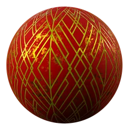 Royal Metal Triangles Red