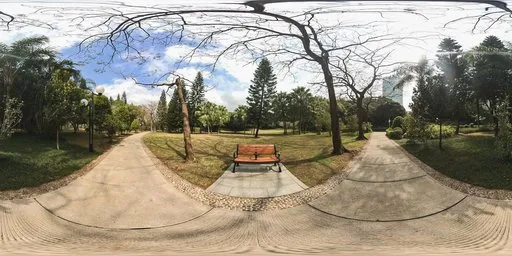 Concrete road by the rest area