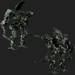 Sci-Fi Tactical Assault Robot