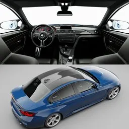 BMW M3 Sedan 2015(Rigged)