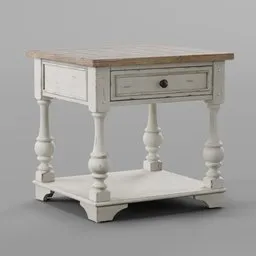 Vintage End Table with Drawer