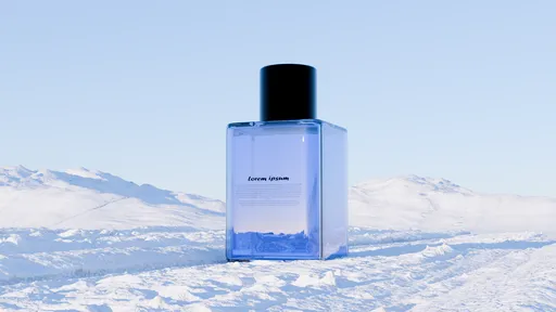 Arctic Blue Fragrance in Snowy Landscape