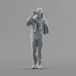 Lowpoly Male Standing