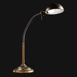 Vintage Gooseneck Desk Lamp