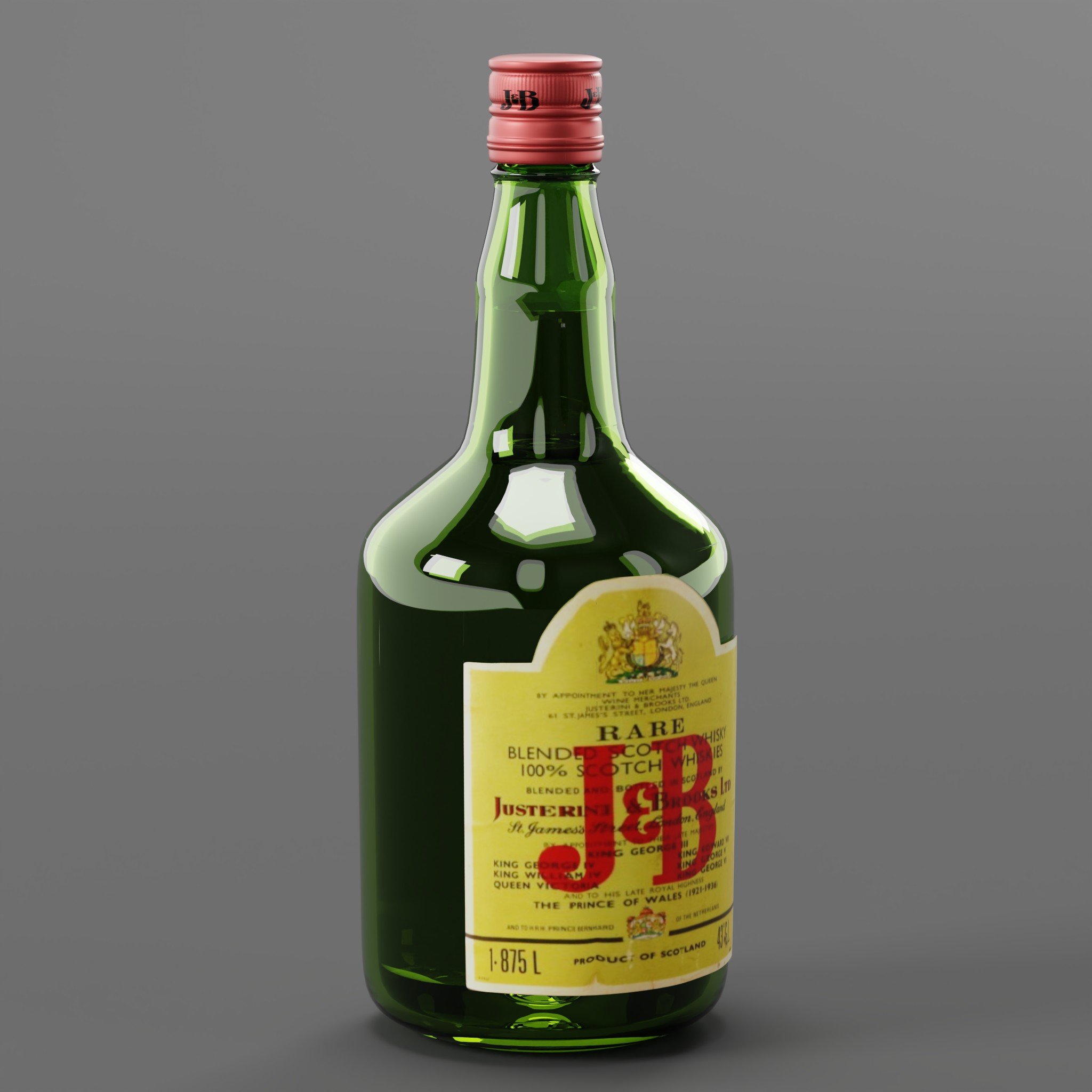 J&B Scotch Whisky Beverages models BlenderKit