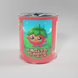 A can of tomato sauce