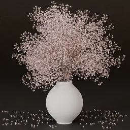 SJ-Dreamy Gypsophila Vase Bouquet