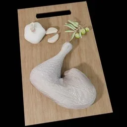 Kitchen Prep Board with Vegetations