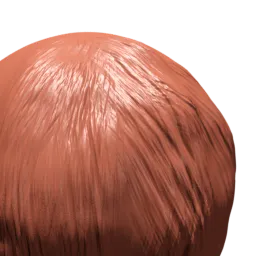 3D sculpting tool creating realistic wavy hair texture on a digital model’s surface for character design in Blender.