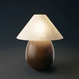Table Lamp Mountain Wood B