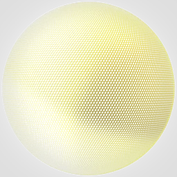 High-resolution PBR Mesh 01 material with detailed yellow tech pattern for 3D rendering in Blender.