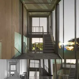 Staircase in a building