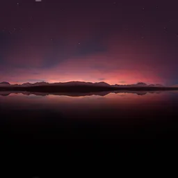 Pink Twilight Sunset Landscape